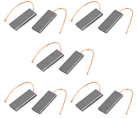 10 unids/set motor escobillas de carbón Set Reemplaza la lavadora Motor Cepillos de repuesto Lavadora Escobillas de carbón