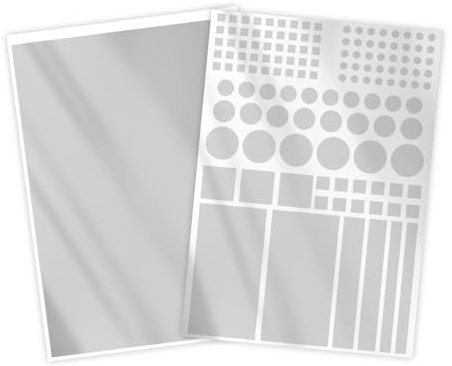 2 Blätter LED-Lichtblockierungsaufkleber Lichtdimmer Folie Dimmaufkleber für LED-Lichter Lichtschutzfolie für Wecker Router Fernbedienung Aufkleber selbstklebend (Weiß getönt)