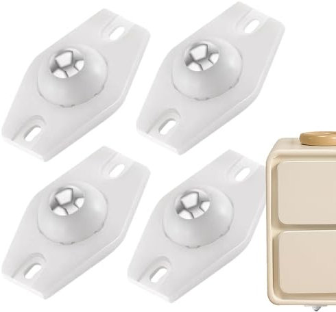 Kleine Lenkrollen – Lenkbare Möbelrollen Mit Bremse | Robuste Kleine Für Stühle, Tische, Werkbänke, Schreibtische | Leise Rollende, Langlebige Rollen Für Hartholzböden, Teppich, Einfache Install