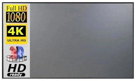 LCQSYE Projection Screens Projector screen cloth 72 84 92 100 120 133 -inch screen projector portable reflux cloth for projector screen(92 inch)