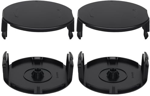 Yweller 1600A01R5J Rasentrimmer abdeckung Spulenabdeckung für Bosch UniversalGrassCut 18/UniversalGrassCut 18-26/UniversalGrassCut 18-260,4 Stück Hochwertige Qualität Spulendeckel