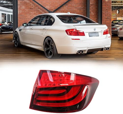 SCMDNOZ Auto Rückleuchten für BMW 5 Series M5 F10 F18 2010 2011 2012 2013, Links Rechts Bremslichter Heckleuchten Rücklicht-Komplettsets Ersatz Zubehör,Right Outer