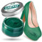 SULPO Crème pour chaussures - Noir - Crème cirage pour chaussures - Baume pour cuir lisse - À base d'eau - Rafraîchit la couleur - Soin du cuir véritable et cuir synthétique - 50 ml (vert foncé)