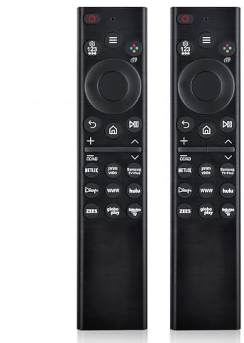 (Pack of 2) Universal TV Remote for All Samsung TVs, Compatible with The Full Range of Samsung Frame, Curved, Crystal UHD, Neo QLED, OLED, 4K and 8K Smart TVs from 2018 to 2024, 9 Shortcut Keys