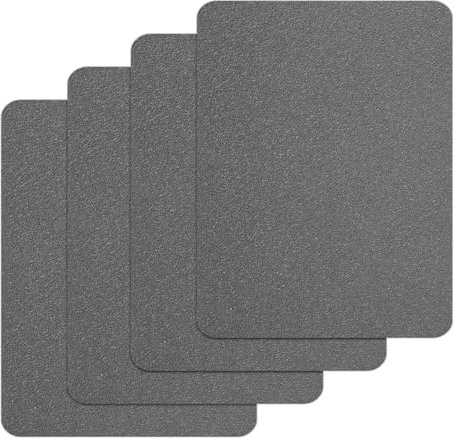 lasuroa 4stk Telefon-Griffbänder, rutschfeste Handy- und Maus-Griffaufkleber Wasserfest Ganzes Blatt Selbstklebende Aufkleber für Glatte Laptop-Kamera Cup Game Controller (Grau)