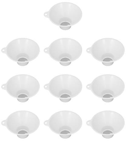 10 Piezas de Colador de Cálculos, Embudo de Coleccionista de Piedra Renal Plástico con Filtros de Pantalla de Malla para Forrar Orina y Orinar, Embudo de Pis para Pruebas de