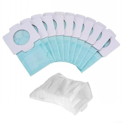 Lot de 10 sacs de rechange lavables pour aspirateur