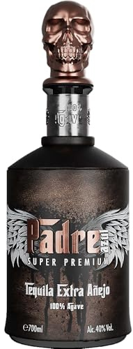 1 Flasche Padre Azul | Super Premium Tequila EXTRA ANEJO 0.7 l 40% vol 0.7 l 40% vol inkl. LOVEVINO Silver Button Sticker