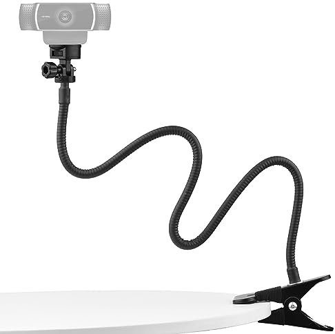 Soporte Flexible para Webcam de Escritorio con Tornillo 1 4 Pulgada Capacidad Carga 1kg cámara Web Smartphone pequeña luz LED vídeo transmisión en Directo grabación enseñanza línea videoconferencia
