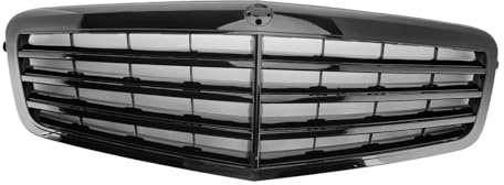 Kühlergrill Auto FÜR E-Klasse FÜR E63 FÜR W212 E200 E220 E350 E550 2009-2013 ABS Kunststoff Schwarz Front Grille Grill Stoßfängergrill