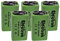 5 x Pila Batería recargable Ni-MH 9 V 300 mAh 9 V NiMH acumulador battery