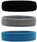 HANERDUN Sport Stirnband Damen Herren Schweißbänder Kopf Stirn Frottee Kopfband Sport für Laufen Fahrrad Joggen Tennis Fußball Schwarz/Grau/Himmelblau(3 STK)