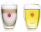 Creano doppelwandiges Tee-Glas, Latte Macchiato, Thermobecher Blume des Lebens | 250ml, in exklusiver Geschenkbox 2er Set