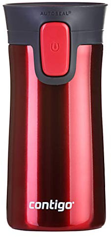 Contigo Pinnacle Autoseal, tazza termica in acciaio inox, thermos, bicchiere a chiusura ermetica, tazza da caffè con coperchio pulizia facile senza BPA, 420 ml, Watermelon