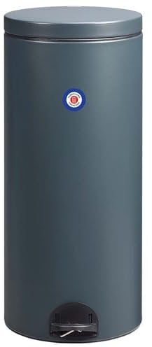 Poubelle de cuisine à pédale. Capacité 30L, Fabrication française, Fermeture silencieuse, Seau intérieur amovible avec anse, SANIA ROSSIGNOL