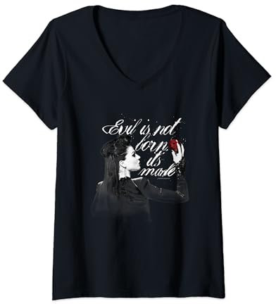 Damen Once Upon a Time Böse T-Shirt mit V-Ausschnitt