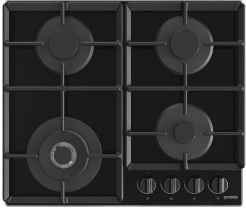 Gorenje GTW641EB piano cottura Nero Incasso 60 cm Gas