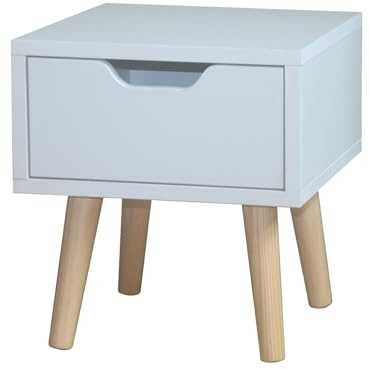HTI living Nachtschrank 1 Schublade Thekla 29325 Nachttisch 1 Schublade Weiß