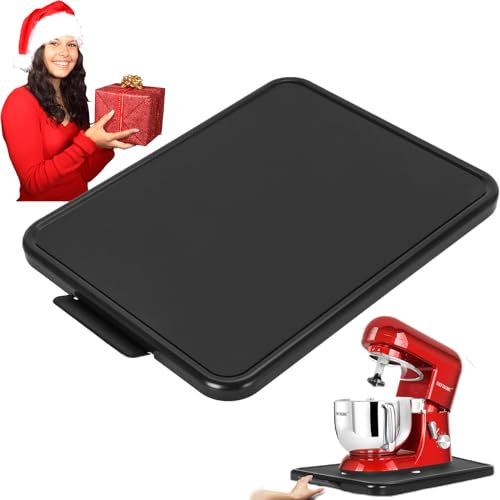 Kitchen Appliance Sliding Tray Coffee Maker Sliding Caddy with Rolling Wheels Under Cabinet Countertop Storage Organizer Moving Slider Extra Deep for Kitchenaid Stand Mixer Air Fryer Toaster Blender