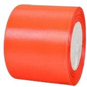 POPOYU Ruban Satin Rouge Fluo Gros 75mm23m Polyester Ruban SatinRuban Cadeau EmballageRuban Noel Ruban Tissu pour CoutureNœudsArtisanatBouquetDécoration de MariageVoituresAnniversaireGâteau