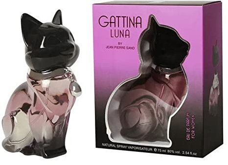 Jean-Pierre Sand - Gattina - Eau de Parfum, 75ml - Parfum für Frauen im Sammlerflakon, ideal als Geschenk - Damenparfum im Katzen-Flakon (Luna)