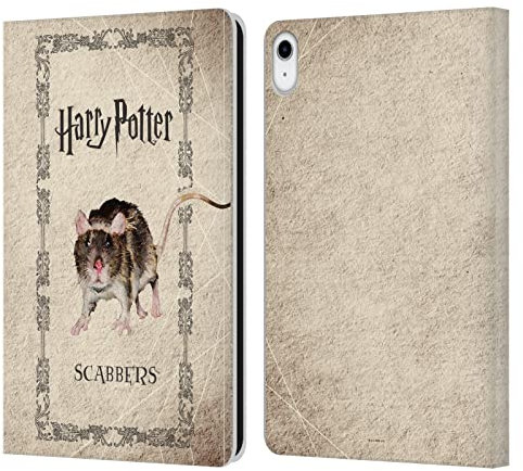 Head Case Designs Offizielle Harry Potter Scabbers Ratte Prisoner of Azkaban III Leder Brieftaschen Handyhülle Hülle Huelle kompatibel mit Apple iPad 10.9 (2022)