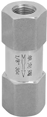 Artillery Sechskant-Rückschlagventil 1/8,Innengewinde Rückschlagventil Aus Edelstahl 304 Einwegventil Für Wasser Öl Gas Rohrverbindungen