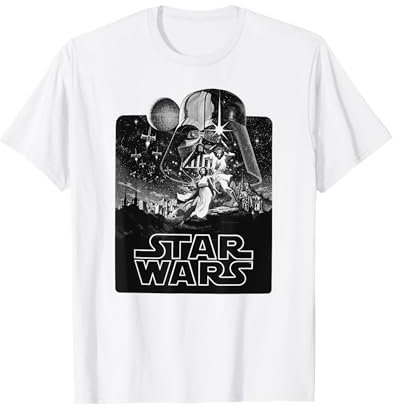 Star Wars A New Hope One Color Poster T-Shirt