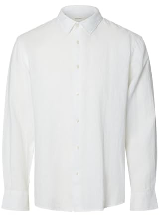 Selected Homme Herren Slhregkylian-Linen Shirt Ls Classic Noos Langarmhemd (1er Pack)