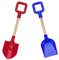 Satiskid 2 palas de playa para niños, 40 cm, con mango de madera, pala de playa, pala de nieve para jardinería, juguetes de playa, para patio, jardín, arena, nieve, verano, niños y