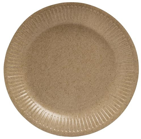 Pro Nappe - Réf. 79109i - 20 Assiettes - diamètre 23 cm - carton - kraft