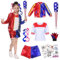Costume da Quinn Bambina, Harly Quin Costume Bambina,Harle Queen Bambina,Carnevale Costume Cosplay Bambina con Giacca,T-Shirt,Pantaloncini,Guanto e Mazza da Baseball Gonfiabile per Carnevale Halloween