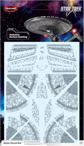 Star Trek – Strange New Worlds – U.S.S. Enterprise Azteken-Aufkleber für POL999 Modellbausatz (MKA058)