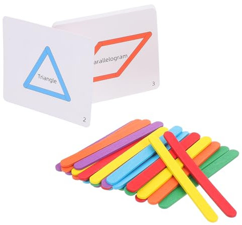 JOINPAYA Spielzeug Kinderwagen Kette 1 Satz -Stick Jungs- Sensorisches Babywippe Für Kinderspiele Kleinkindspielzeug Bausatz Montessori- Aus Holz Papier