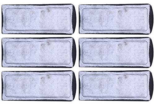 Tbest 6er-Pack Aquarium-Filterkartuschen, Integrierte Filter-Baumwolle, Ersatz-Wandfilterzubehör, Karbonzubehör für Aquarien, Aquarium-Ersatzfilterkartusche