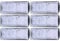 Tbest 6er-Pack Aquarium-Filterkartuschen, Integrierte Filter-Baumwolle, Ersatz-Wandfilterzubehör, Karbonzubehör für Aquarien, Aquarium-Ersatzfilterkartusche