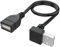 KEXIAO Prolunga USB 2.0 a 90 gradi da maschio a femmina, cavo corto per laptop, tastiera, stampante e altro ancora, 10 cm