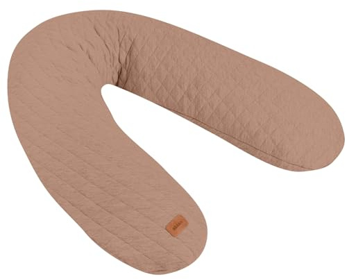 BÉABA, Big Flopsy, Coussin Allaitement/Grossesse, Oreiller Maternité, Multifonctions, Convient pour Dormir/Allaiter, Soutien, Détente et Confort Optimal, Nuit Apaisée, Fleur de Coton, Oekotex, Cacao