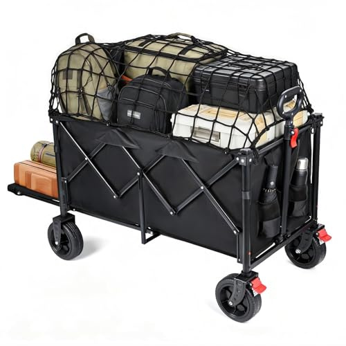 YEAUPE PRO Carrello Spiaggia, Carrello Pieghevole con Ruote 160-240L