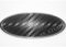 2x 150x60mm Emblem Pflaume Folie (126x48mm) Carbon schwarz