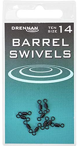 Drennan Barrel Swivels For Fishing Pack Of 10: 14