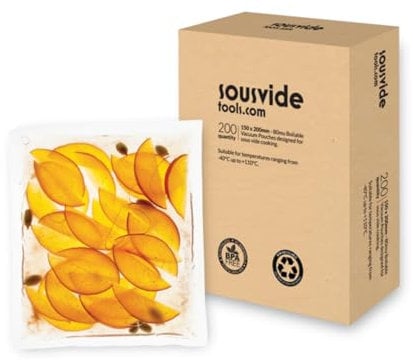 SousVideTools | Vacuum Sealer Bags | 15cm x 25cm Boilable Pouches | Pack of 200