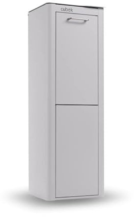 DON HIERRO - Poubelle cuisine de tri sélectif CUBEK, 2 compartiments de 20 litres.-Gris