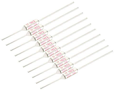sourcing map 250V 10A 192°C Celsius température coupure circuit fusible thermique 10 pc