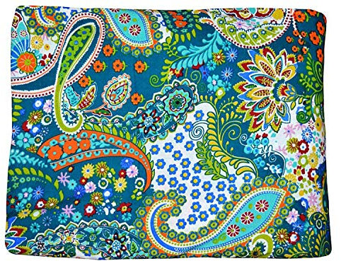 Hand Block Print Stoff indischen dekorativen laufenden Stoff Meter Handmade Cotton Schneiderei Blumendruck Stoff 2,5 Meter Stoff Meter für das Nähen indischer Stoff Meterware