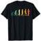 Retro Evolution Klarinette T-Shirt - Geschenk Klarinette T-Shirts - Unisex - Schwarz - S - Crew Neck - Kurzarm - Polyester 100% - Musik - Weihnachten, Geburtstag - T-Shirt