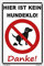 Kleberio® Schild Kunststoff - Hier ist kein Hundeklo! Danke! - 30 x 20 cm mit Bohrlöchern Hunde Verbotsschilder Warnschilder Verbotsschild Achtung Vorsicht Warnung Schild Hinweisschild