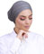 Turban Hijab Kopfbedeckung für muslimische Frauen Gr. One size, dunkelgrau TU-2 (Gris foncé)