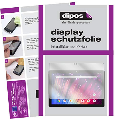 dipos I 2X Schutzfolie klar kompatibel mit Peaq PET 100 Folie Displayschutzfolie