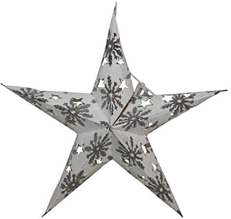 Freak Scene Papierstern - Weihnachtsstern - Stern 5zackig Schneeflocke - 20 cm